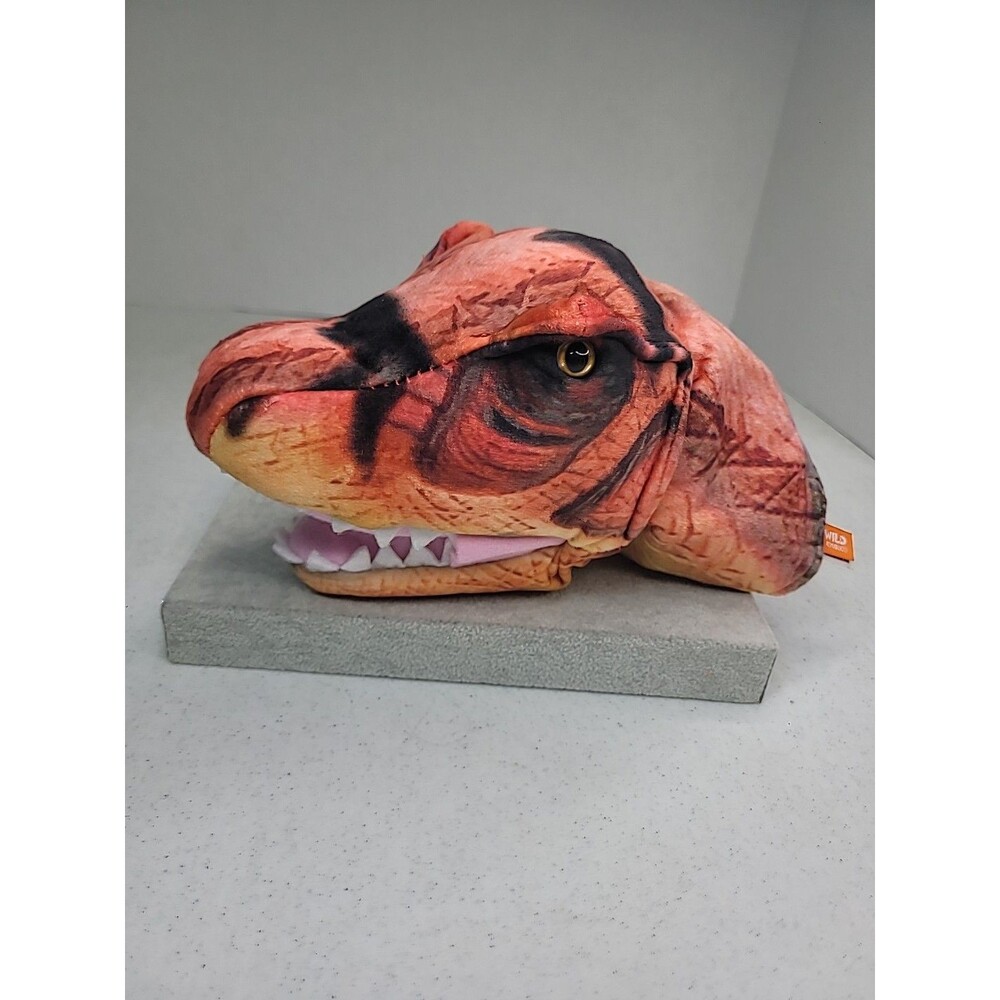 Wild Republic Fabric Roaring T-Rex Hand Puppet Plush with Sound Works
